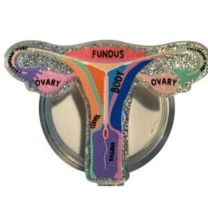 Anatomical OBGYN Retractable ID Badge Reel, Gynecologist, Surgeon, Nurse, NWT